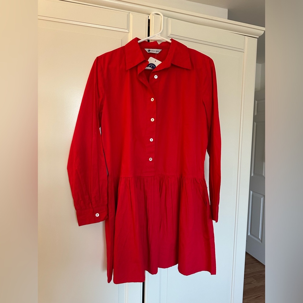 Caryn Lawn nwt red tunic/short dress